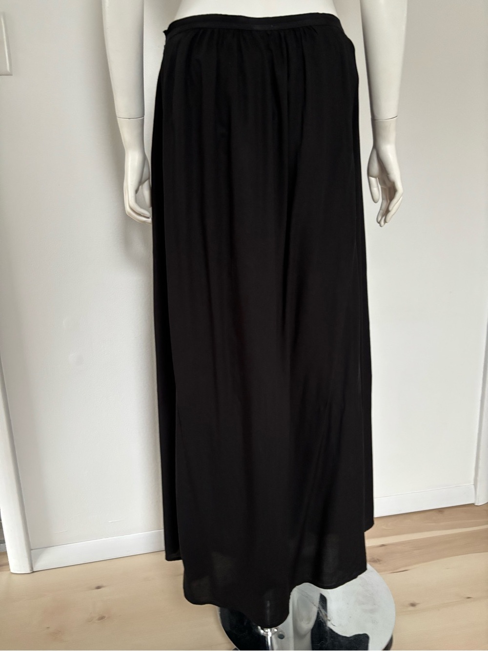 LOFT Black Maxi Skirt with Elastic Waistband
